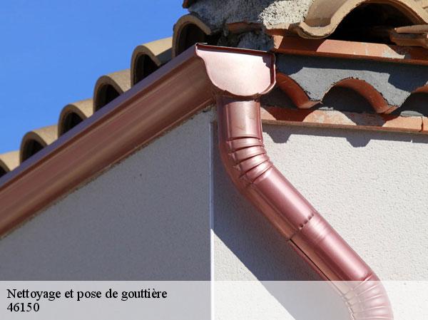 Nettoyage et pose de gouttière  46150